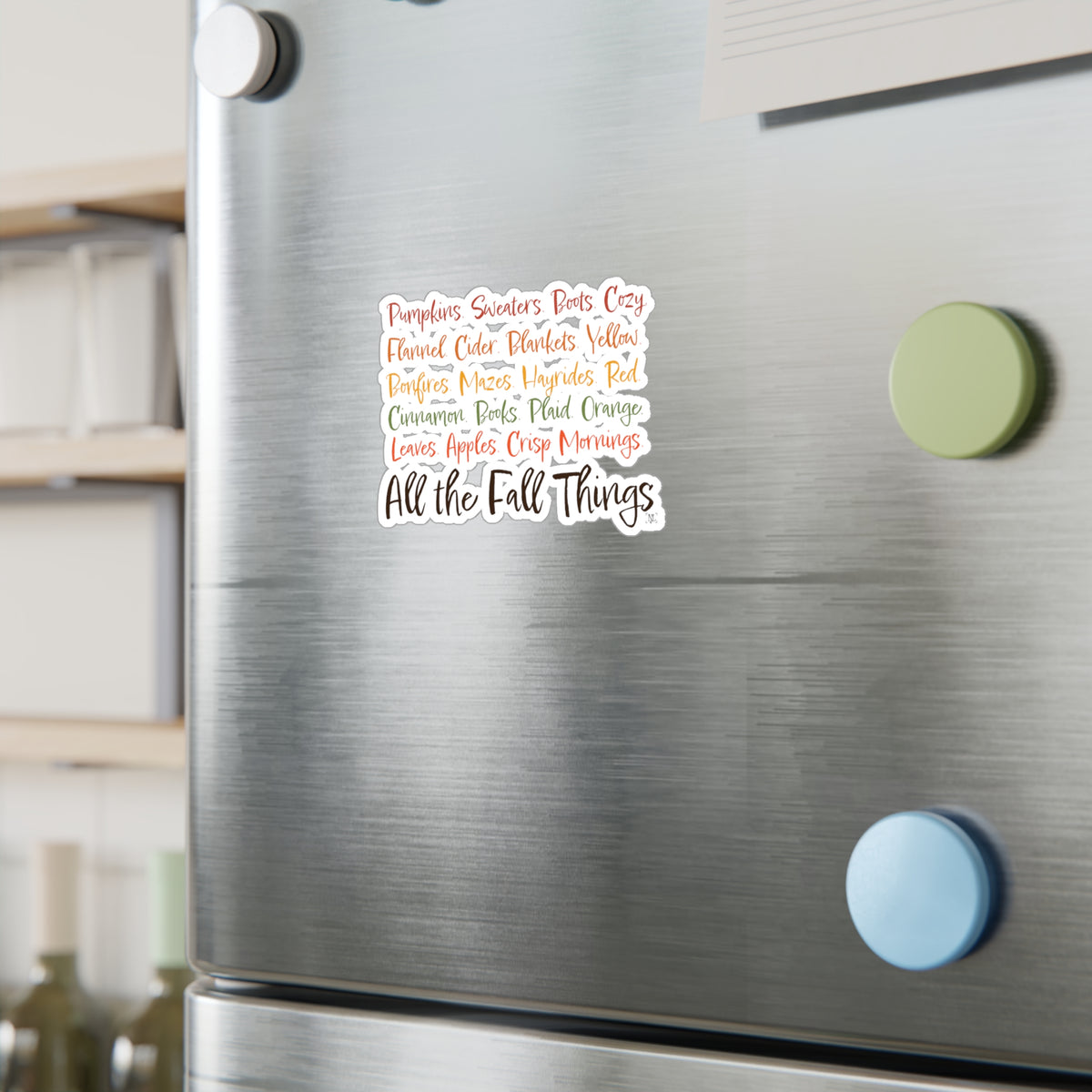 "All the Fall Things" Kiss-Cut Vinyl Decals