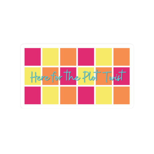 Here for the Plot Twist - Bookish Villa Inspired Vinyl Sticker