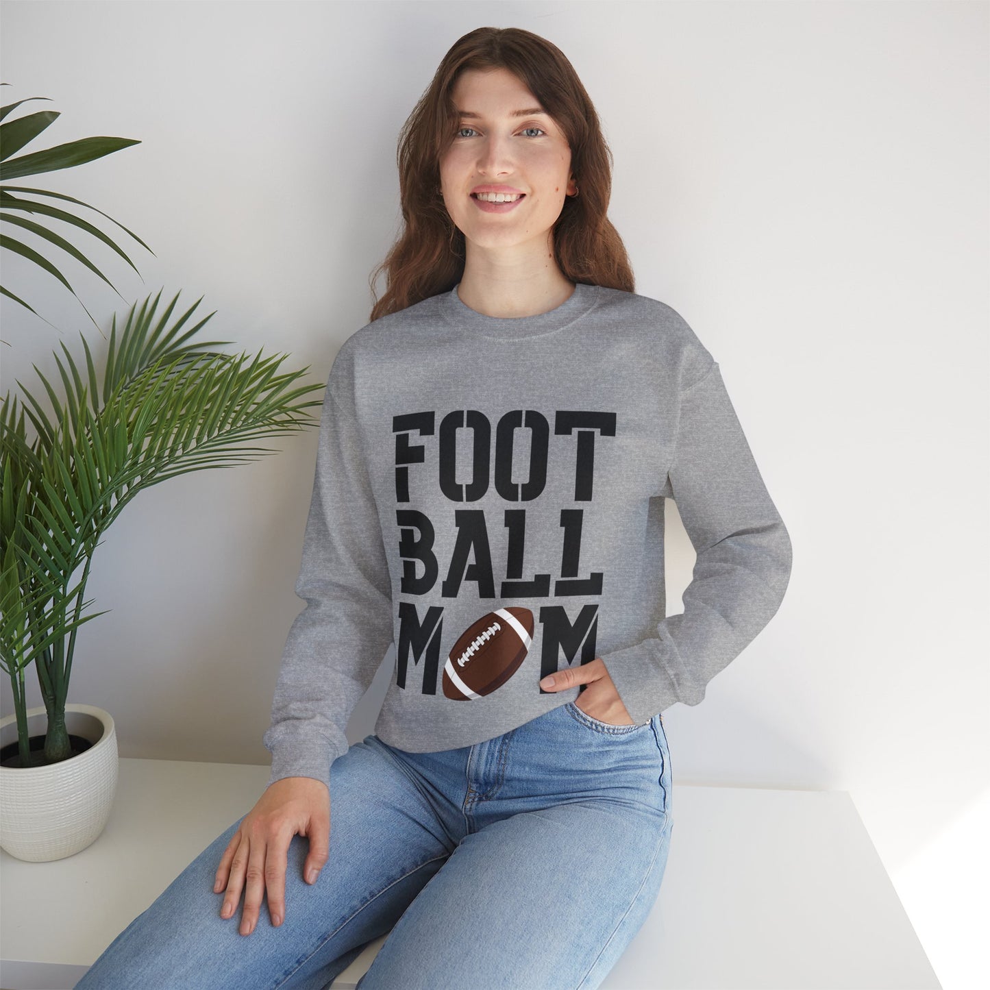 Football Mom Crewneck Sweatshirt