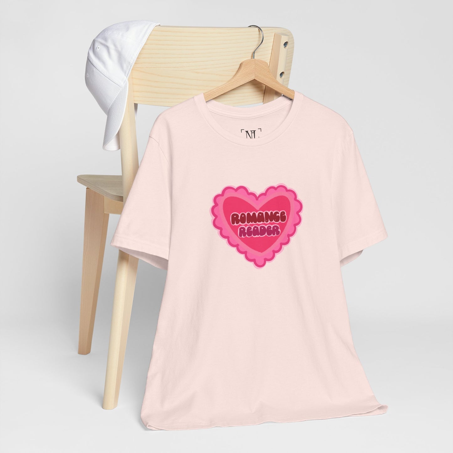 Romance Reader Heart Logo — Bookish Tee