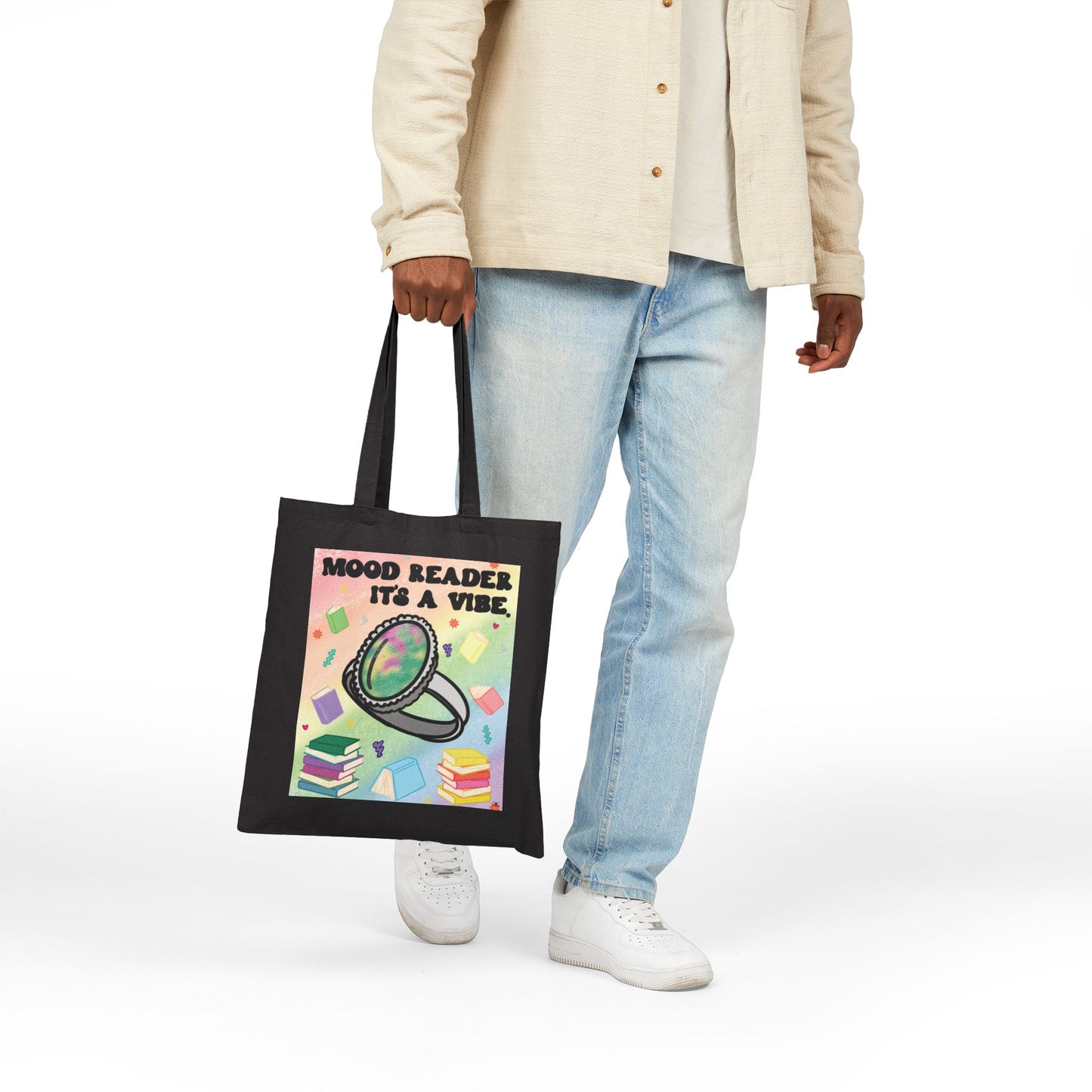 Mood Reader, It’s a Vibe - Bookish Tote Bag (without Genres)