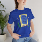 Book Lover's Short Sleeve Tee — “I like to read very much. Perhaps too much.” Graphic