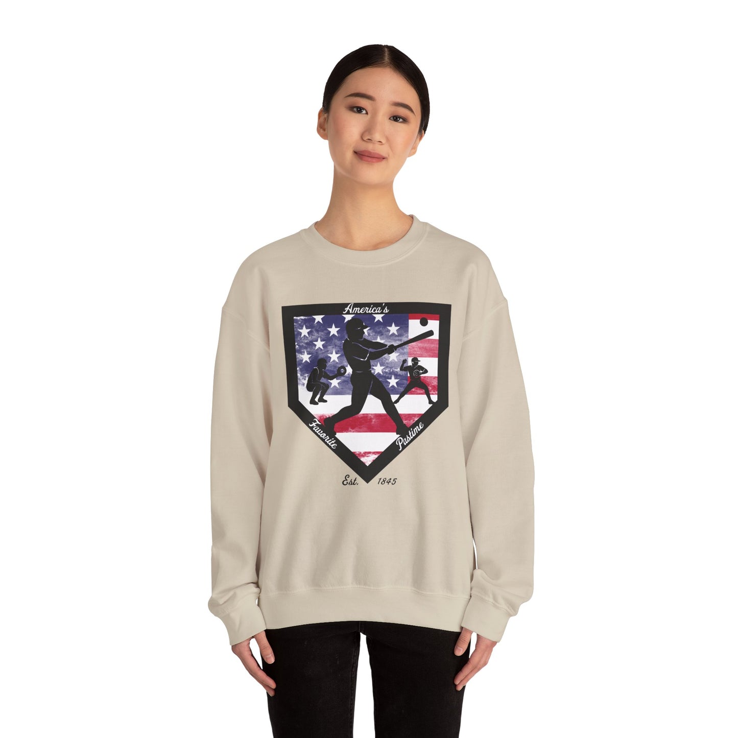 Baseball Home Plate Sweatshirt – America's Favorite Pastime Sweatshirt