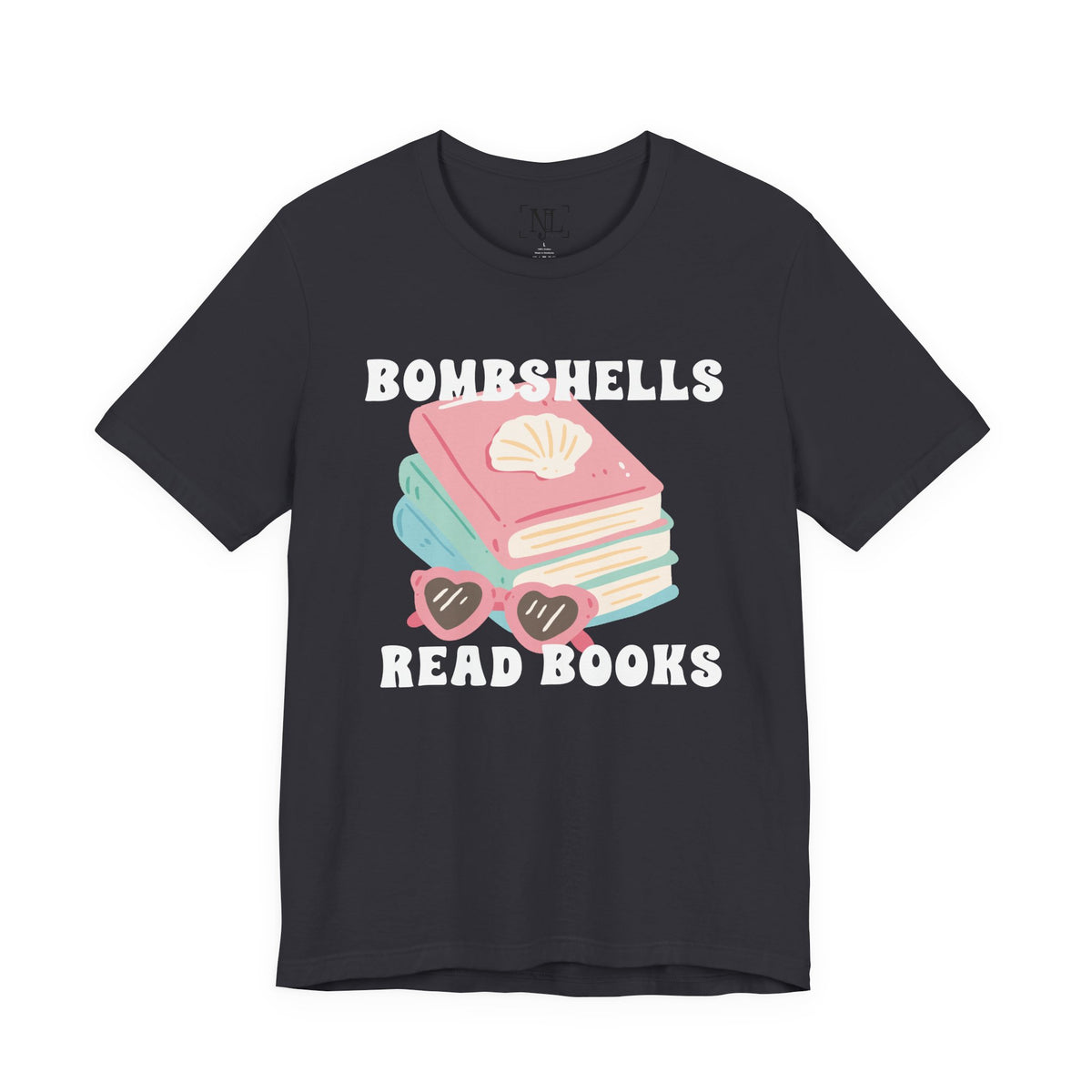 Bombshells Read Books - Bookish Villa Inspired Tee (White Text)