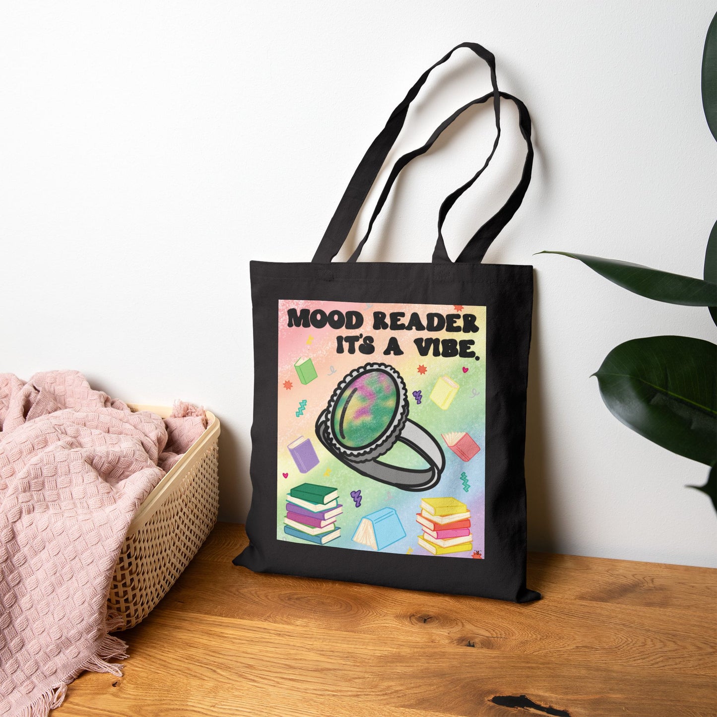 Mood Reader, It’s a Vibe - Bookish Tote Bag (without Genres)