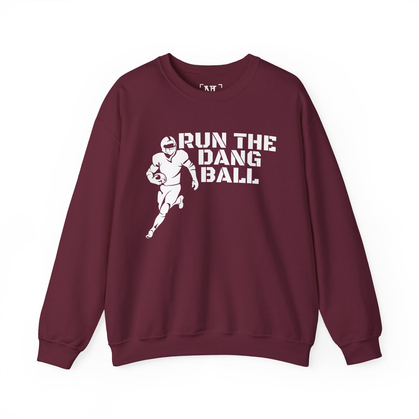 Football 'Run the Dang Ball' Crewneck Sweatshirt (White Text)