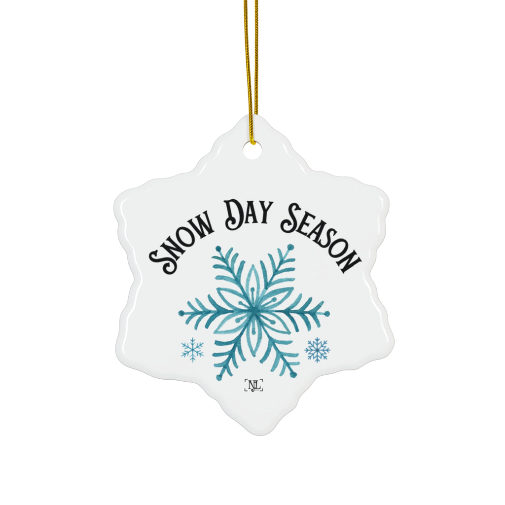 Snow Day Season - Ceramic Ornament