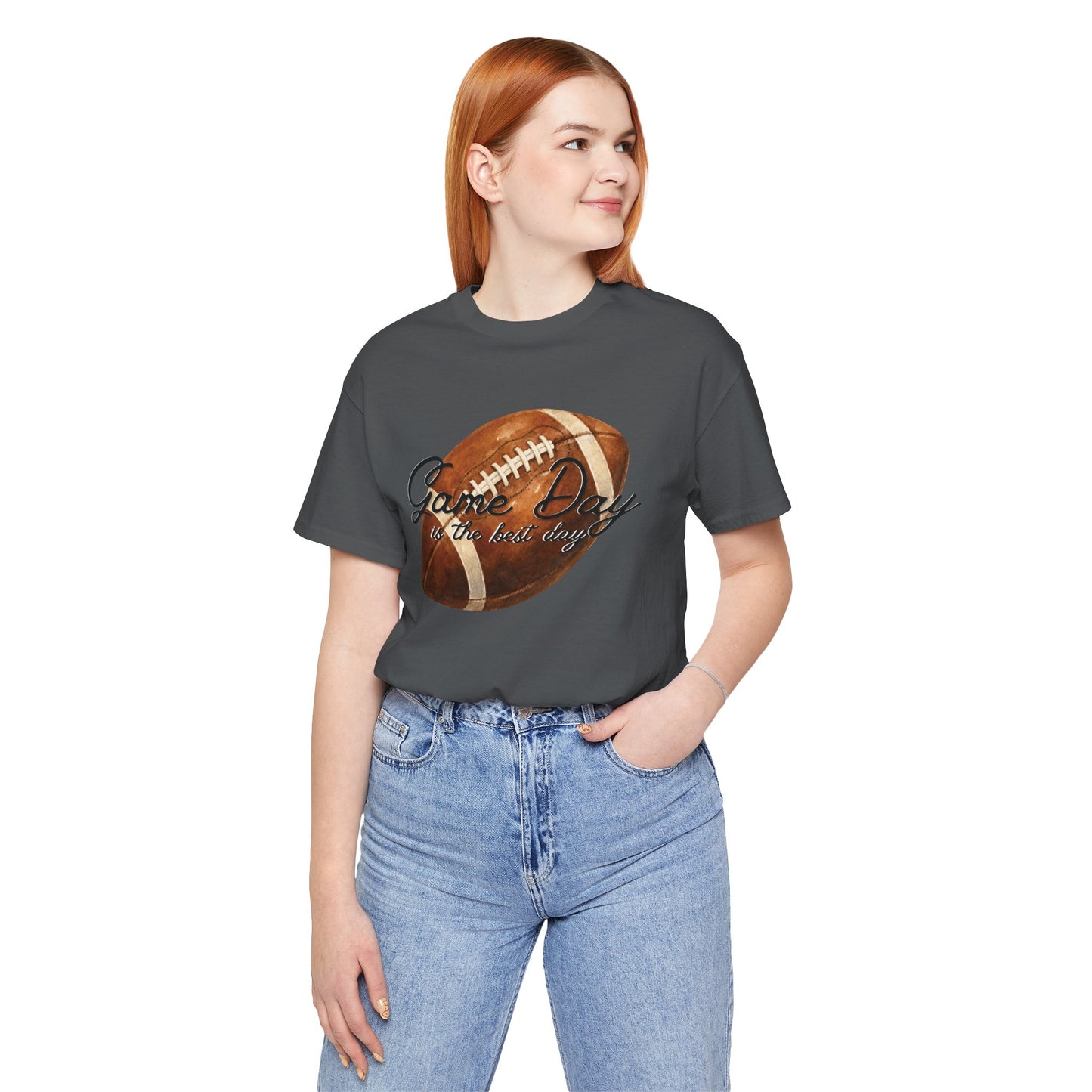 Game Day Football Tee — "Game Day is the best day" Vintage Football Shirt