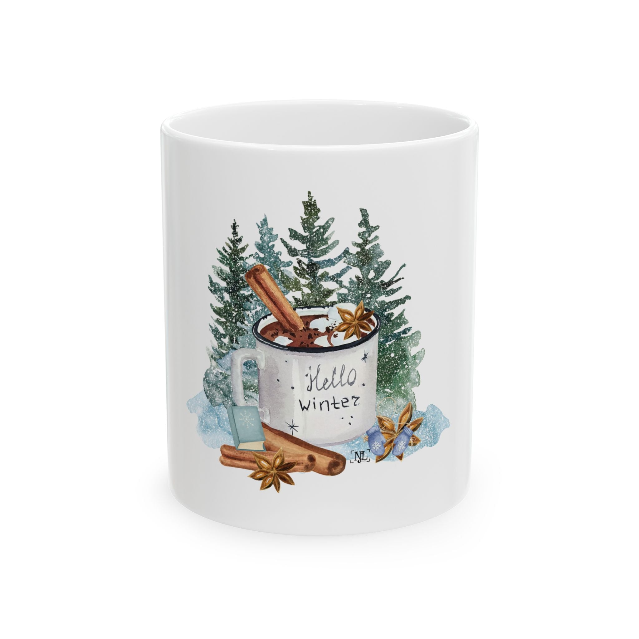 Hello Winter - Ceramic Mug  (11oz, 15oz)