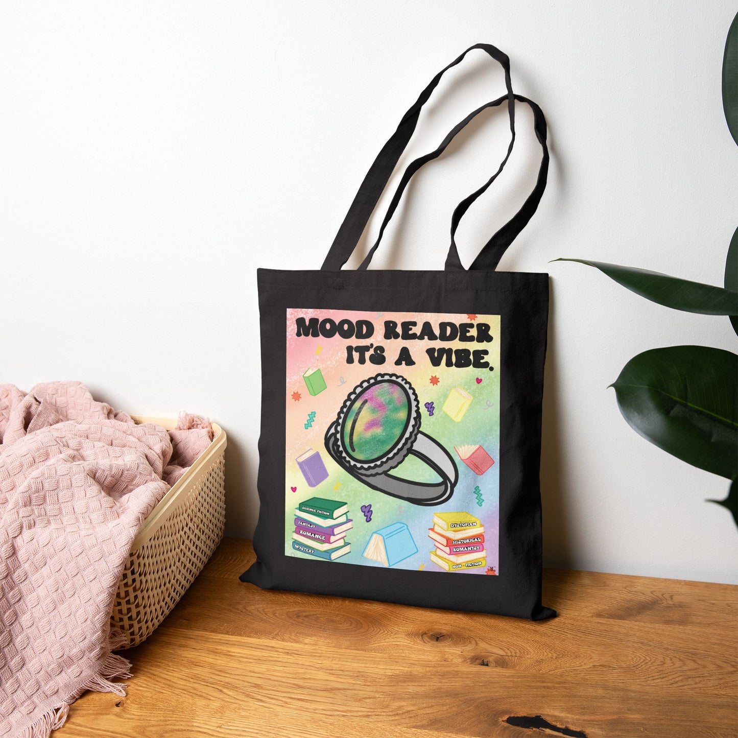 Mood Reader It’s a Vibe - Bookish Tote Bag (with Genres)