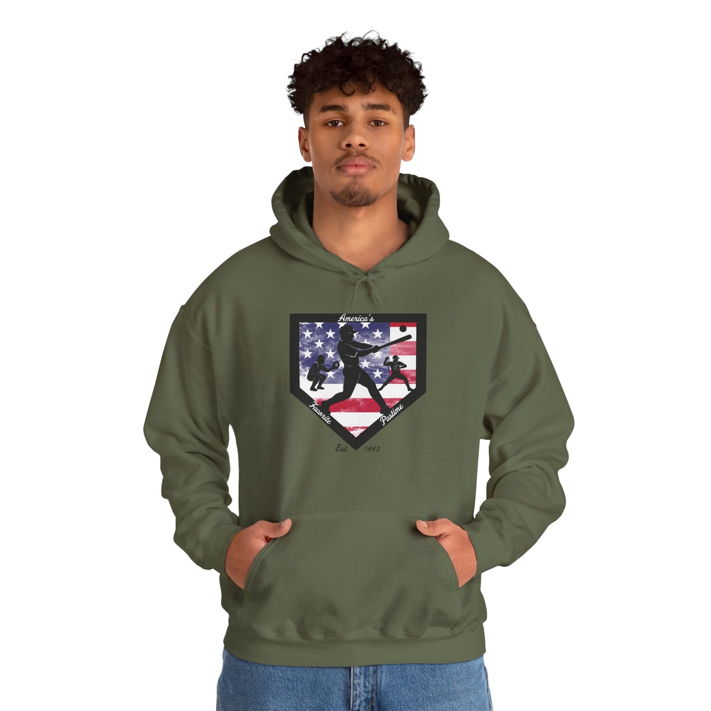 Baseball Home Plate Hoodie – America's Favorite Pastime Design