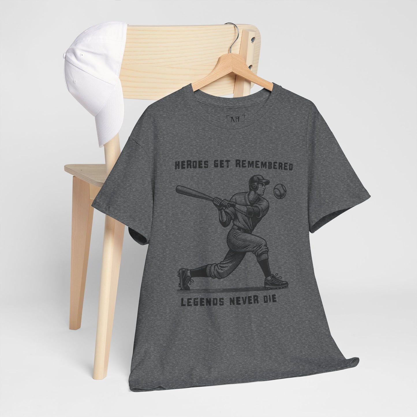 Baseball Legends T‑Shirt — "Heroes Get Remembered, Legends Never Die" Tribute Tee