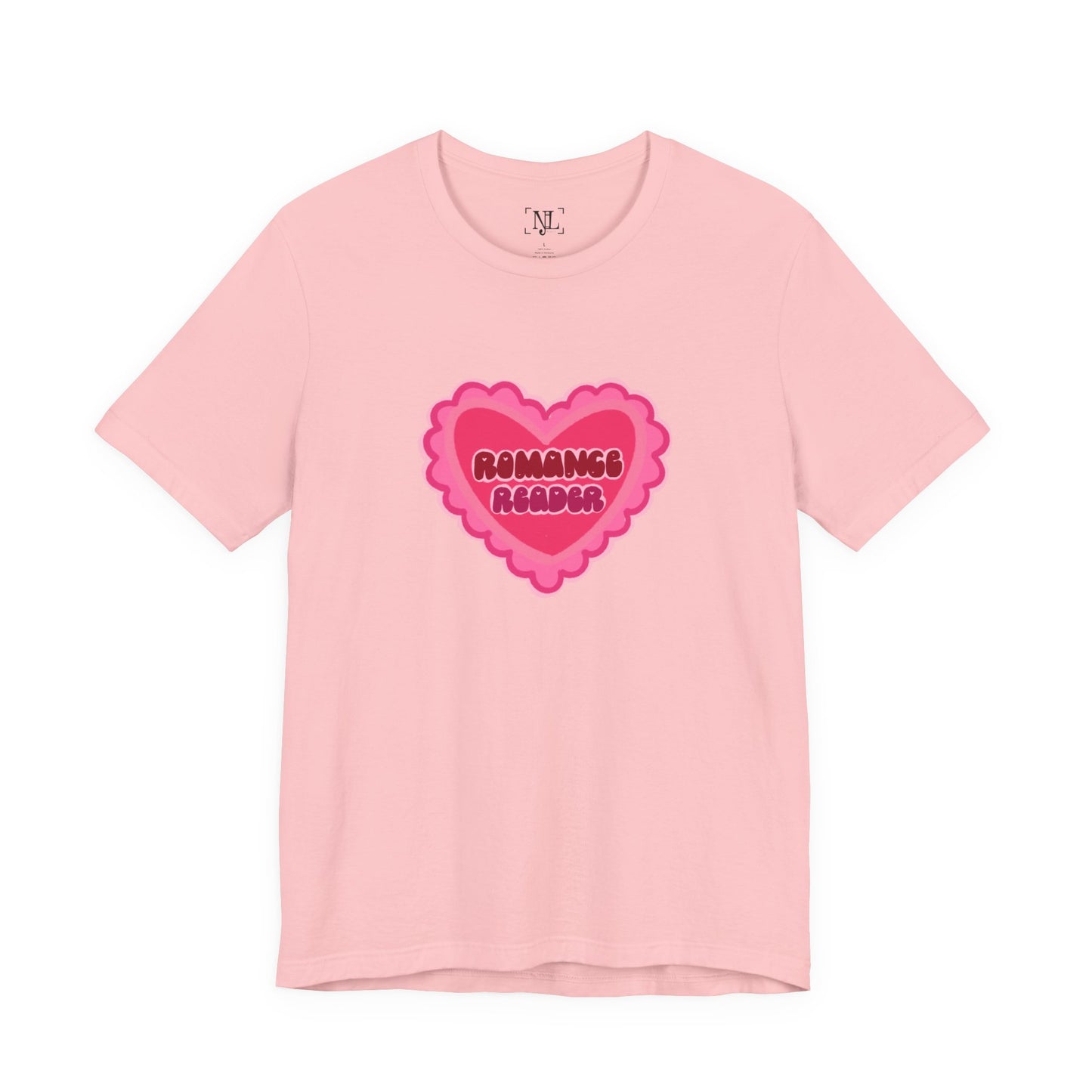 Romance Reader Heart Logo — Bookish Tee