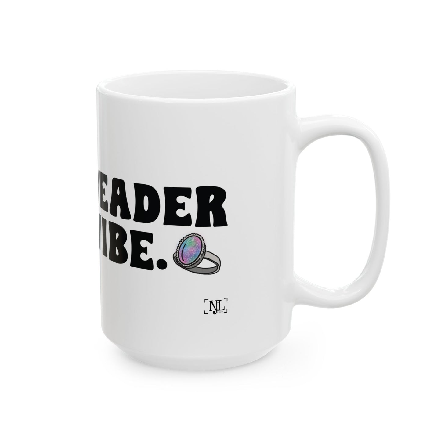 Mood Reader It's a Vibe Mug — Book Lover Ceramic Coffee Cup (11oz, 15oz)