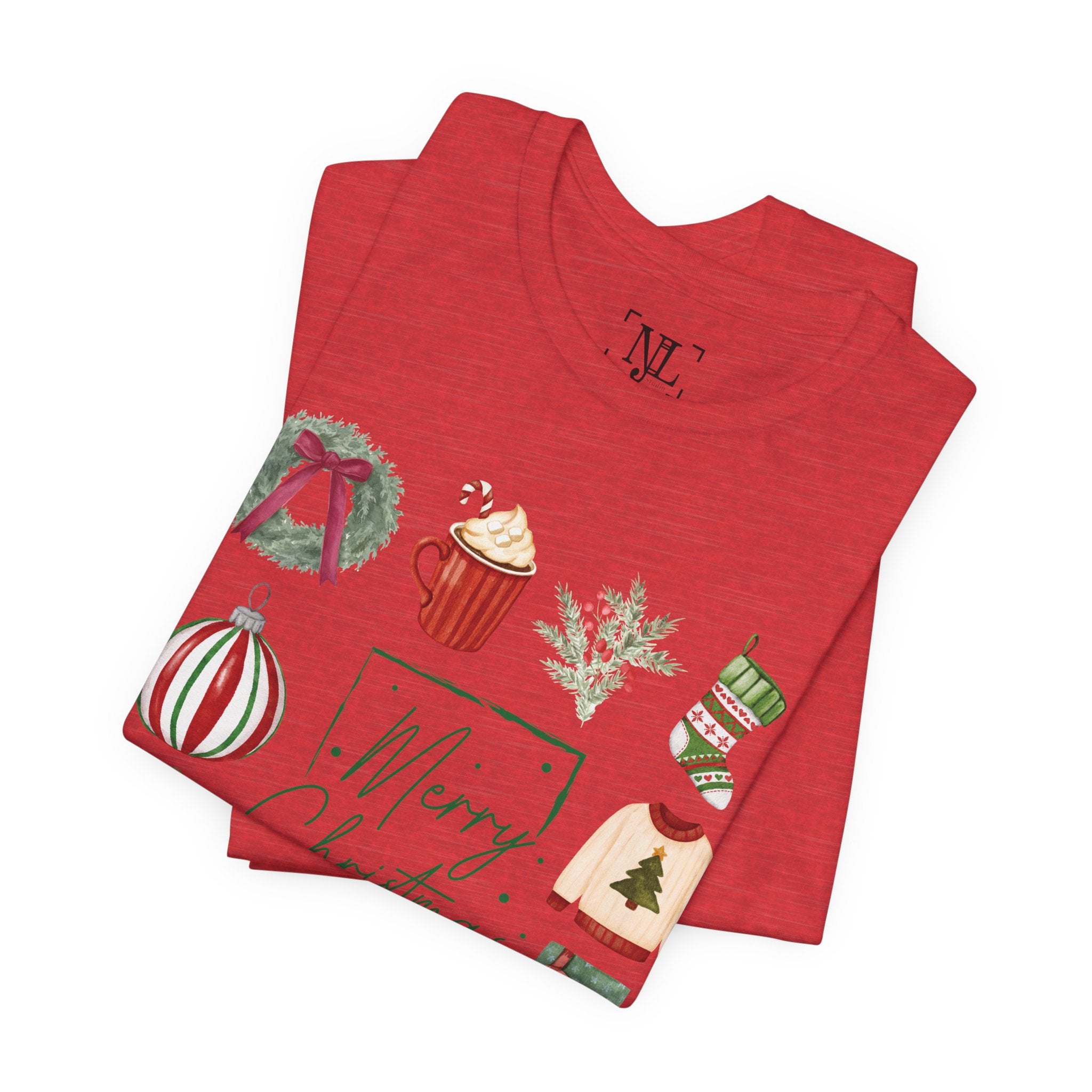 Vintage Merry Christmas - Short Sleeve Tee