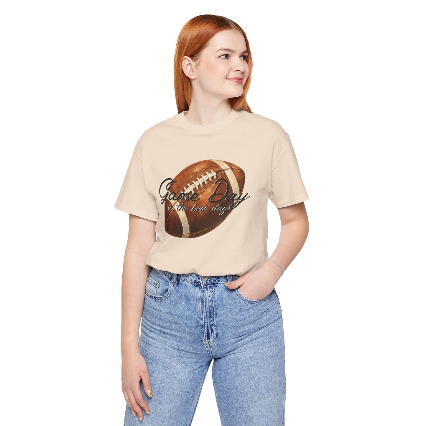 Game Day Football Tee — "Game Day is the best day" Vintage Football Shirt