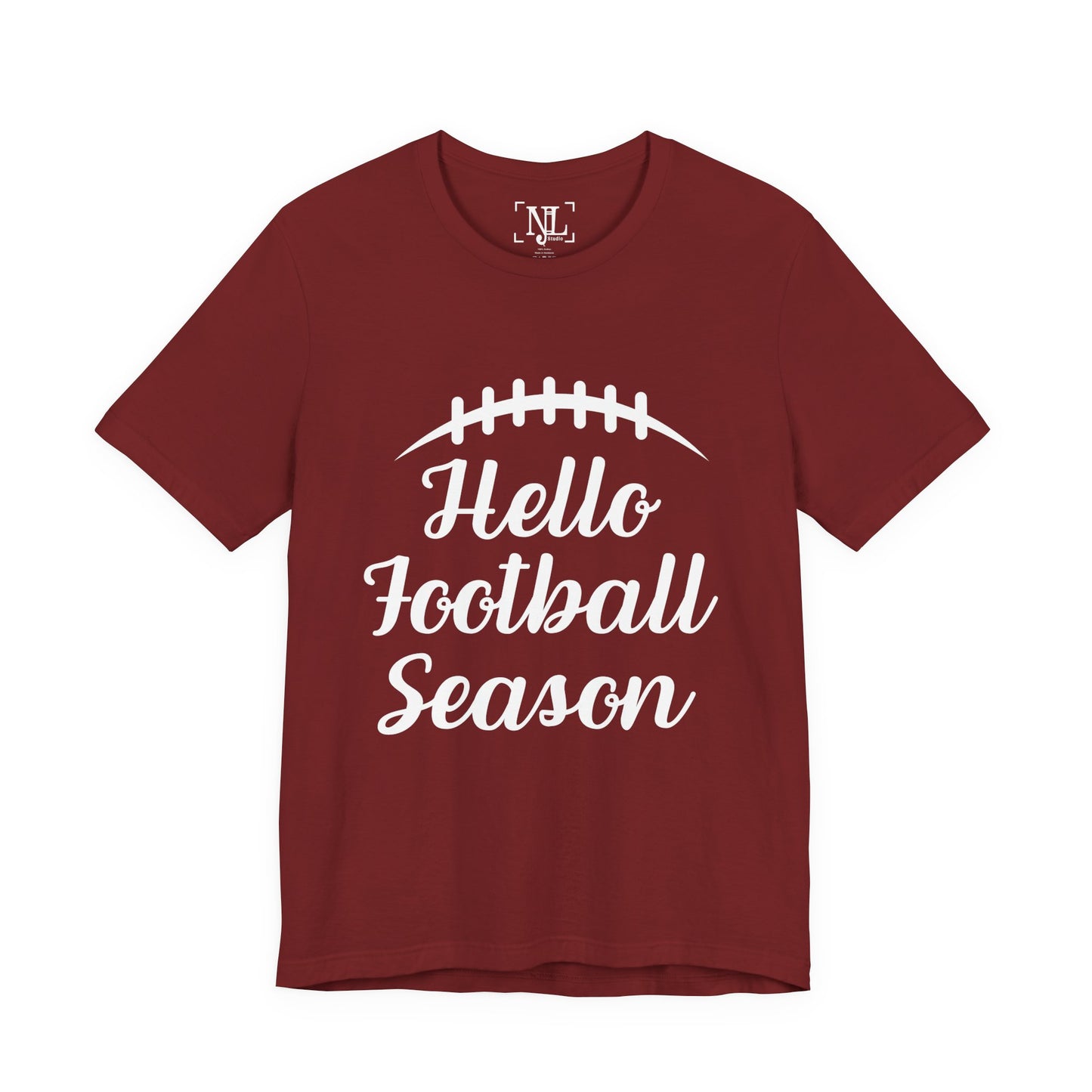Hello Football Season - Graphic Tee (White Text)