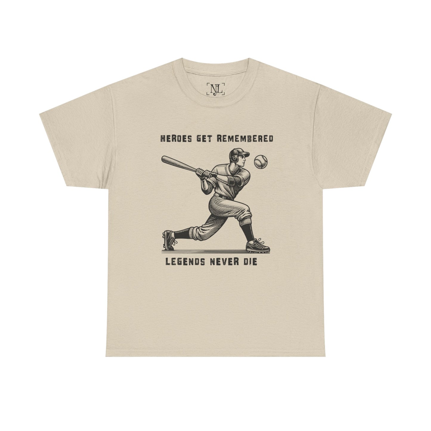 Baseball Legends T‑Shirt — "Heroes Get Remembered, Legends Never Die" Tribute Tee