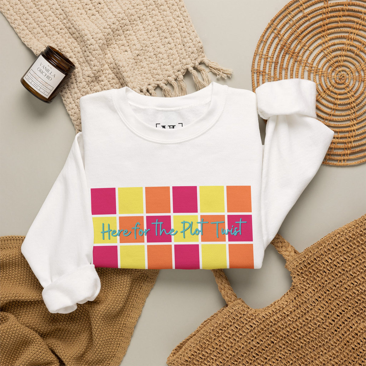 Here for the Plot Twist - Bookish Villa Inspired Sweatshirt