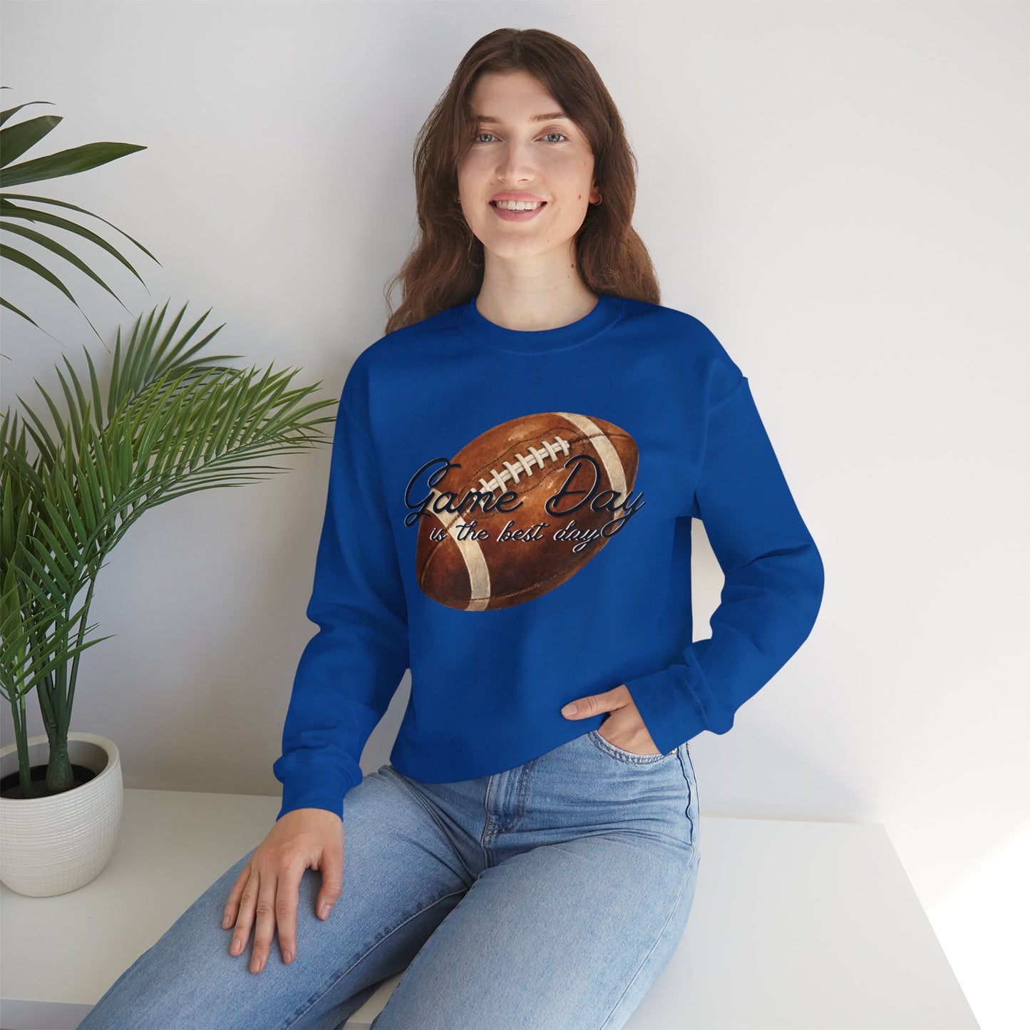 Game Day Is The Best Day Football Crewneck Sweatshirt