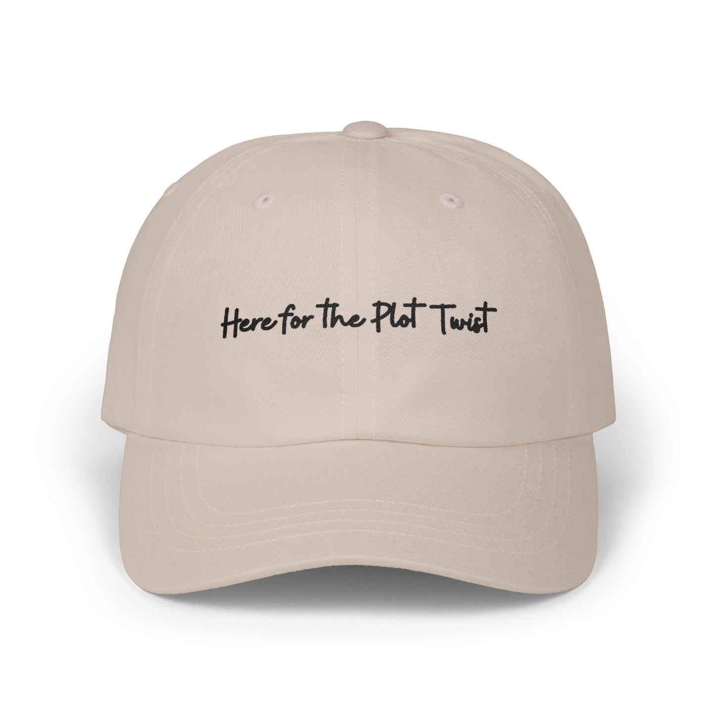 Here for the Plot Twist - Bookish Villa Inspired Embroidered Baseball Hat