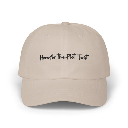 Here for the Plot Twist - Bookish Villa Inspired Embroidered Baseball Hat