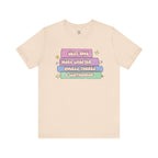 Book Lover Tee — "Just One More Chapter Unless There’s A Cliffhanger" Pastel Graphic