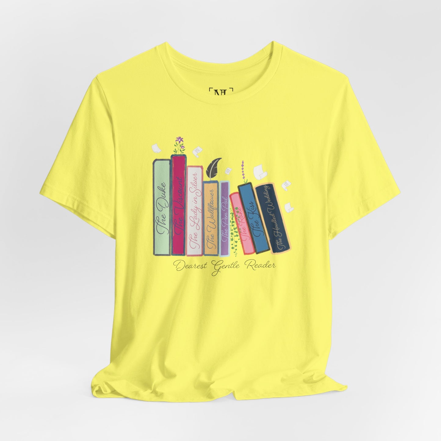 Dearest Gentle Reader Book Stack - Regency Romance Inspired Tee