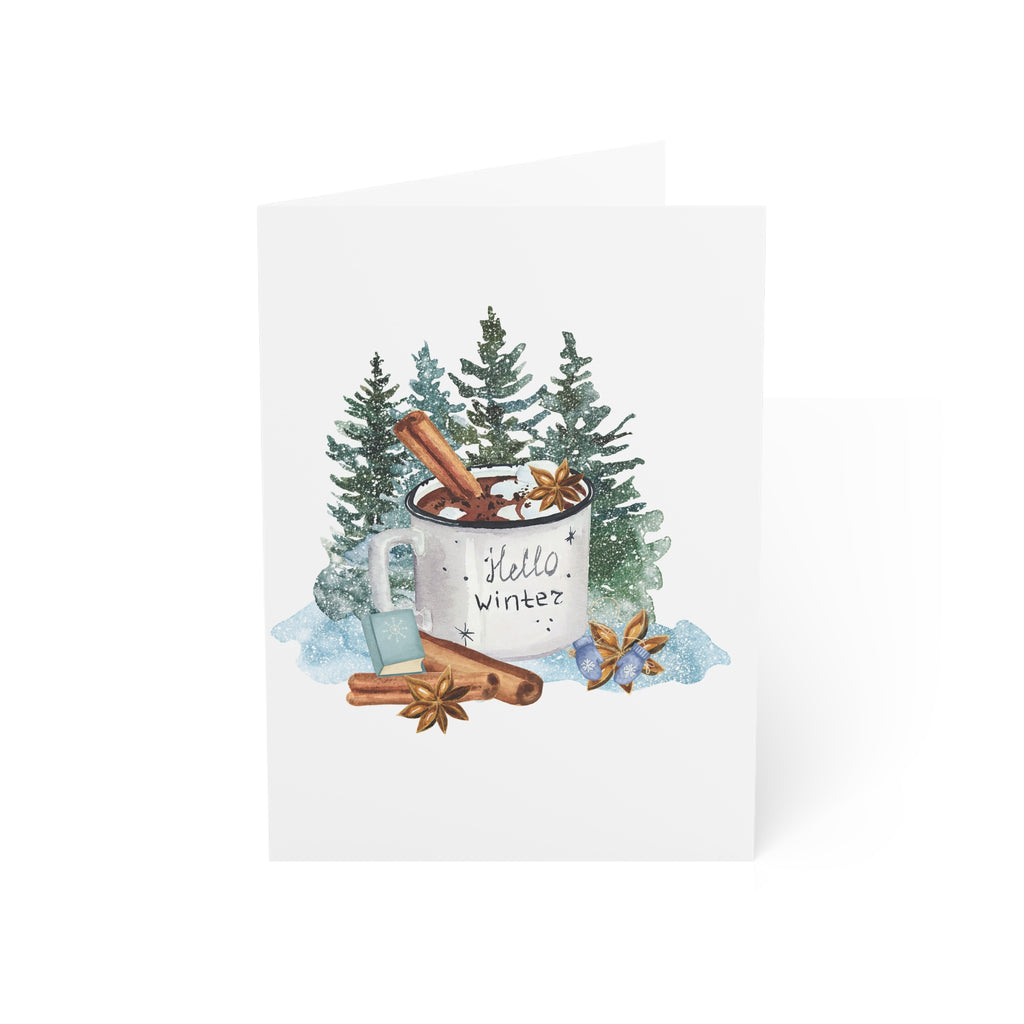 Hello Winter Mug Greeting Cards  (1/10/30/50)
