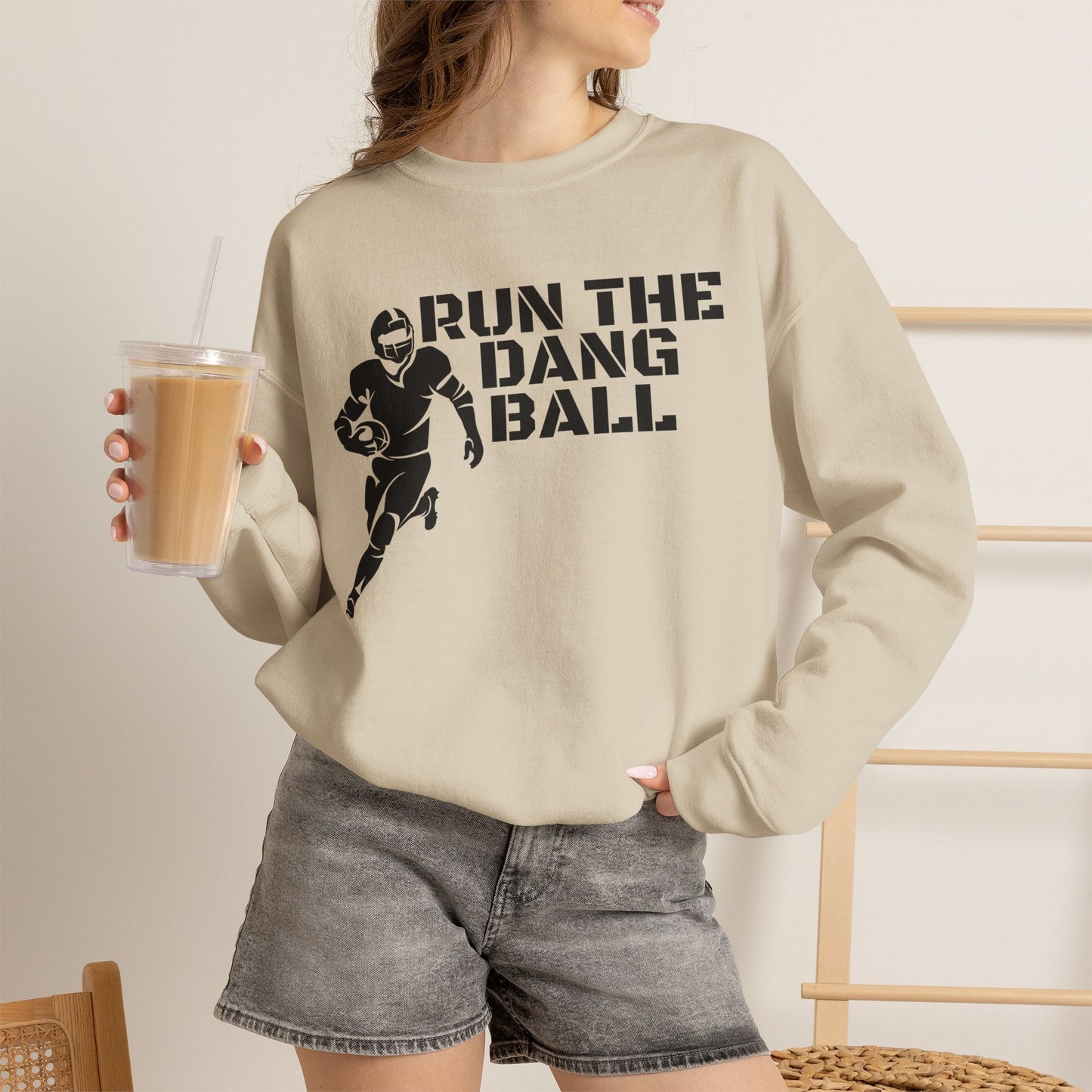 Football 'Run the Dang Ball' Crewneck Sweatshirt