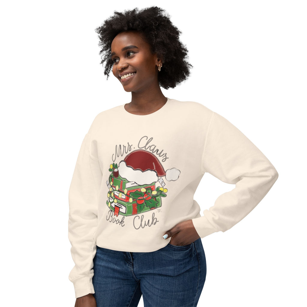 Mrs. Claus Book Club Christmas Crewneck Sweatshirt