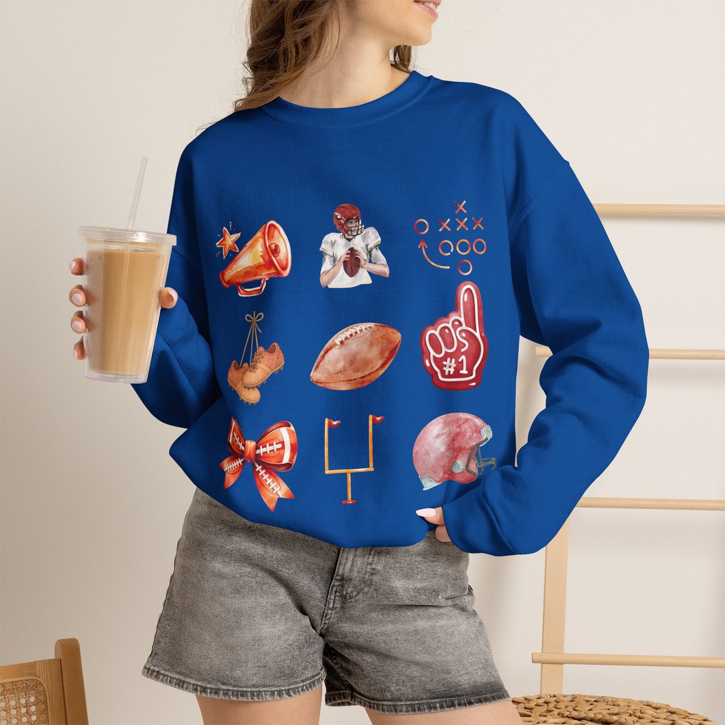 Vintage Football Icons - Graphic Sweatshirt