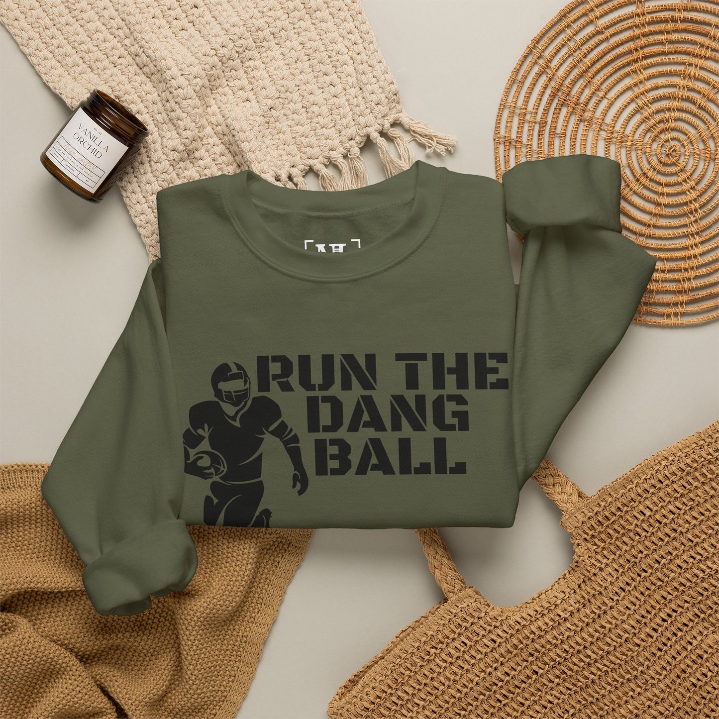 Football 'Run the Dang Ball' Crewneck Sweatshirt
