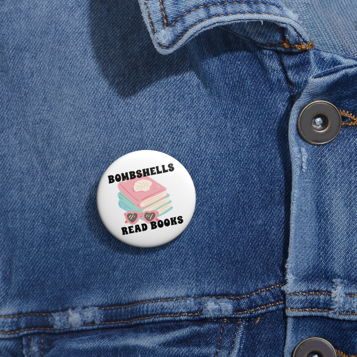 Bombshells Read Books - Bookish Villa Inspired Pin Button