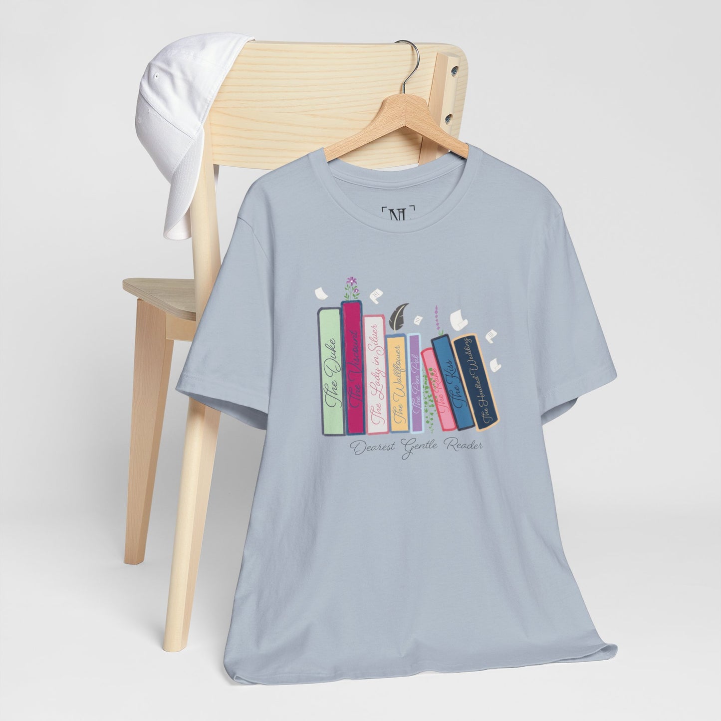 Dearest Gentle Reader Book Stack - Regency Romance Inspired Tee