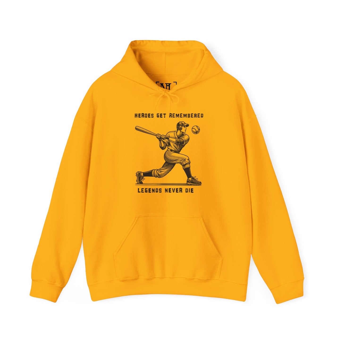 Baseball Tribute Hoodie — "Heroes Get Remembered, Legends Never Die" Hoodie