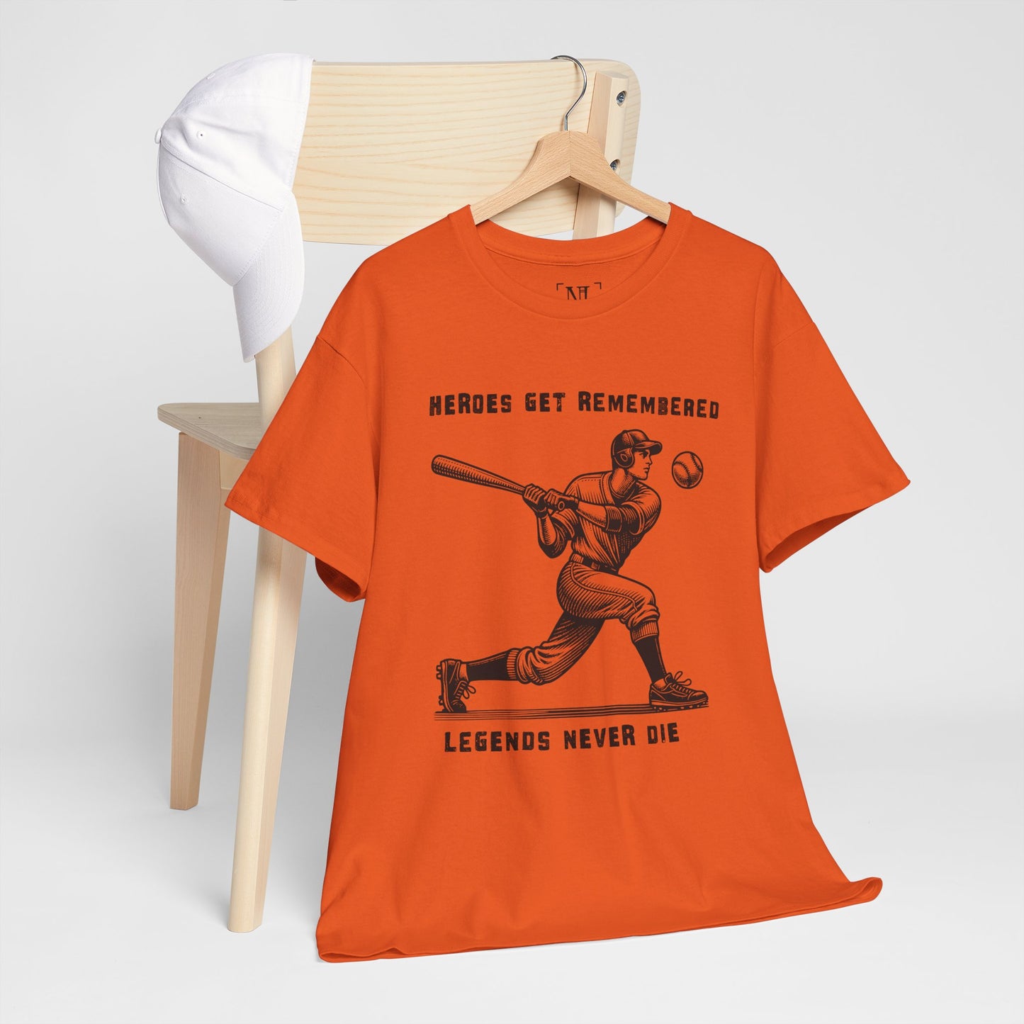 Baseball Legends T‑Shirt — "Heroes Get Remembered, Legends Never Die" Tribute Tee