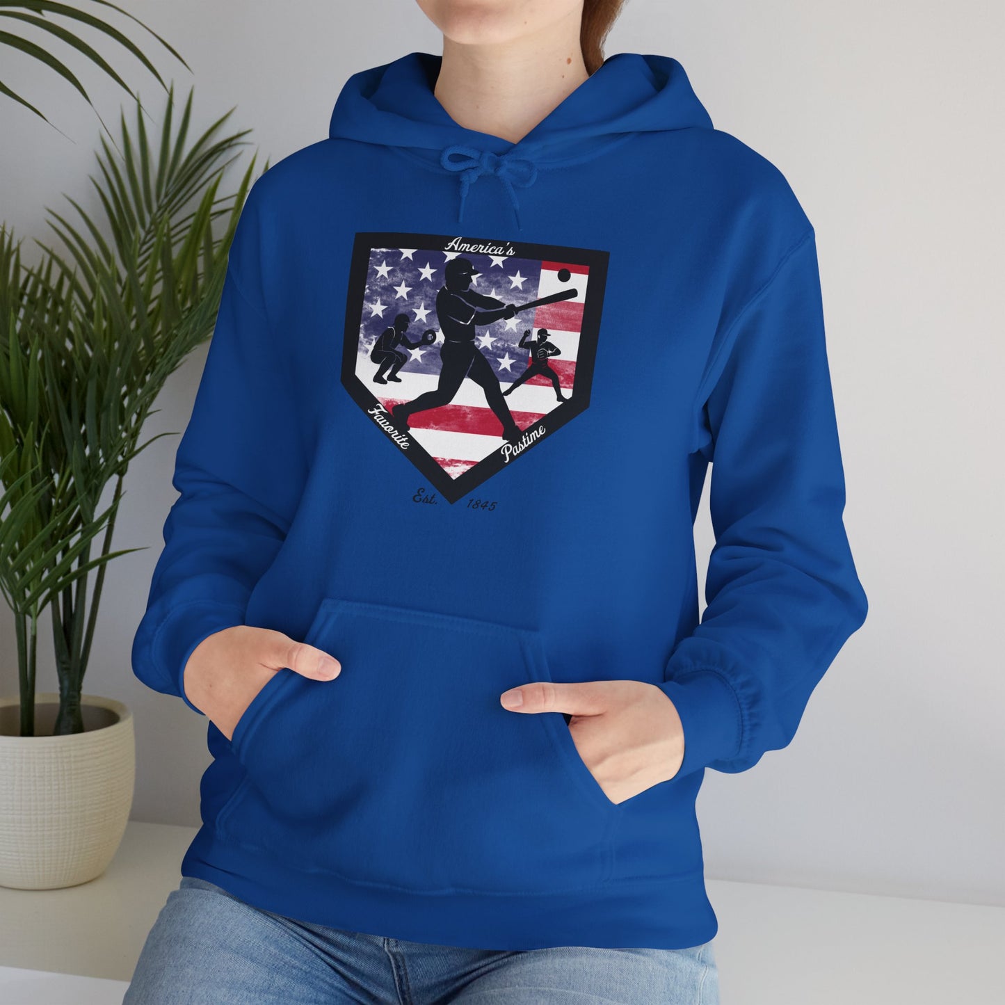 Baseball Home Plate Hoodie – America's Favorite Pastime Design