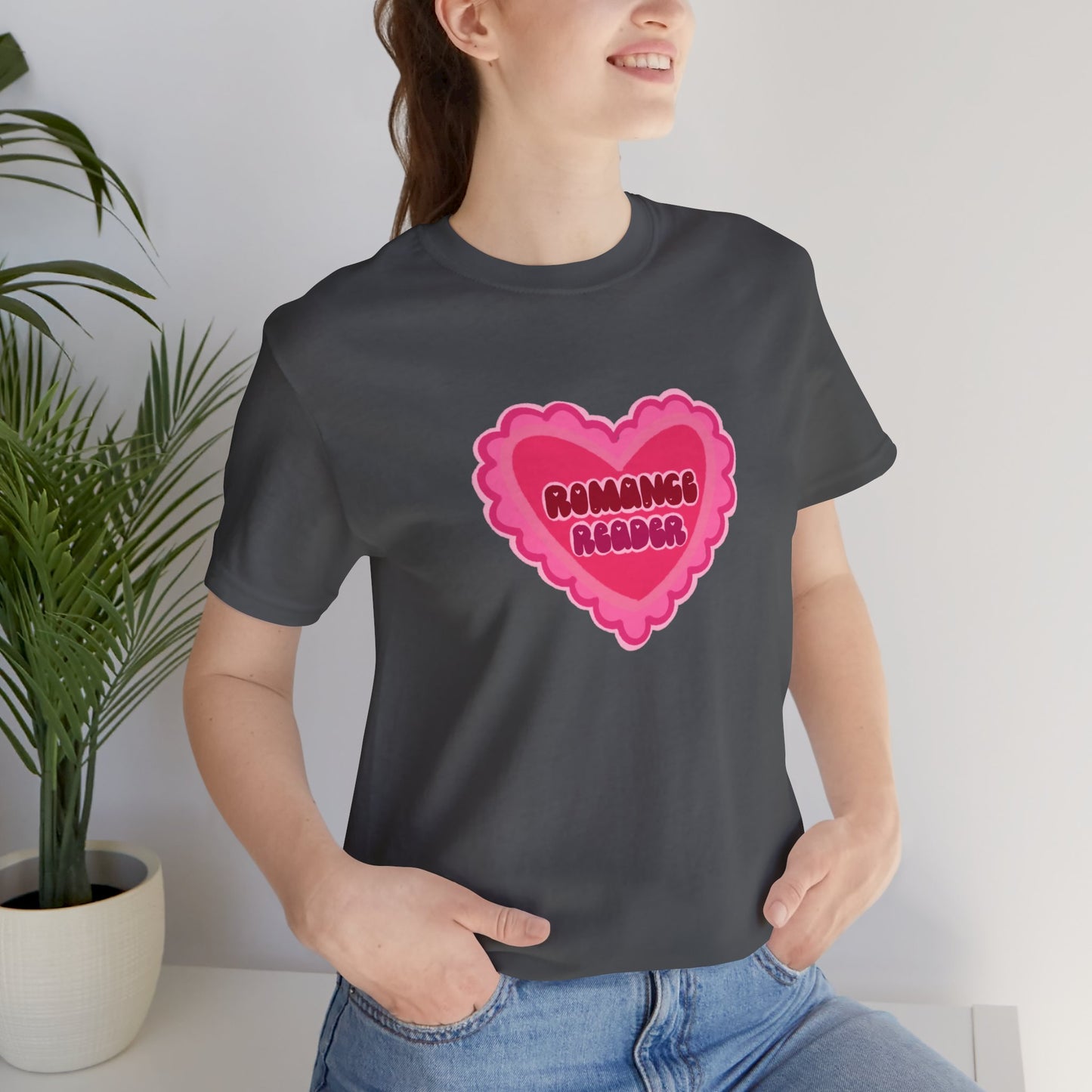 Romance Reader Heart Logo — Bookish Tee