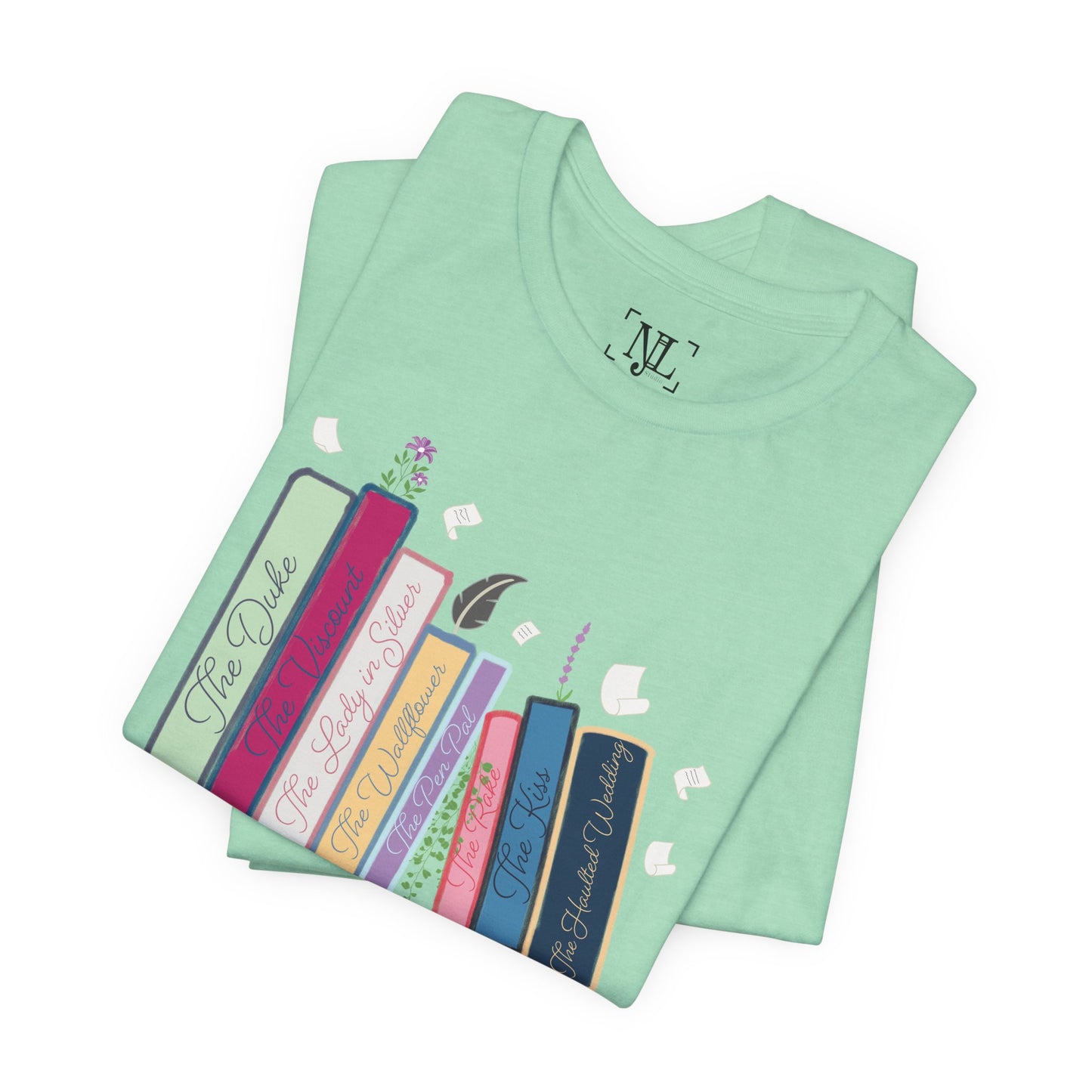 Dearest Gentle Reader Book Stack - Regency Romance Inspired Tee