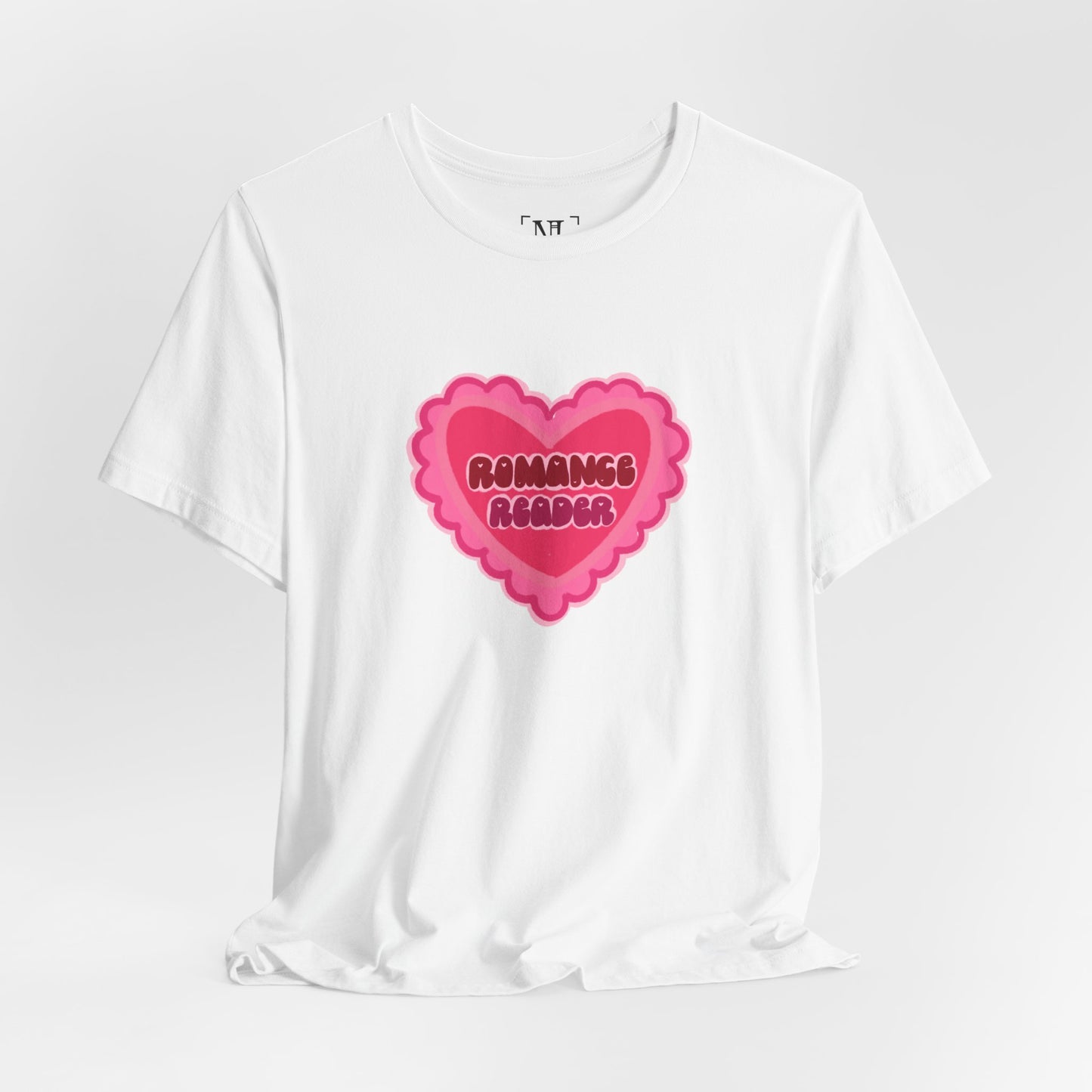 Romance Reader Heart Logo — Bookish Tee