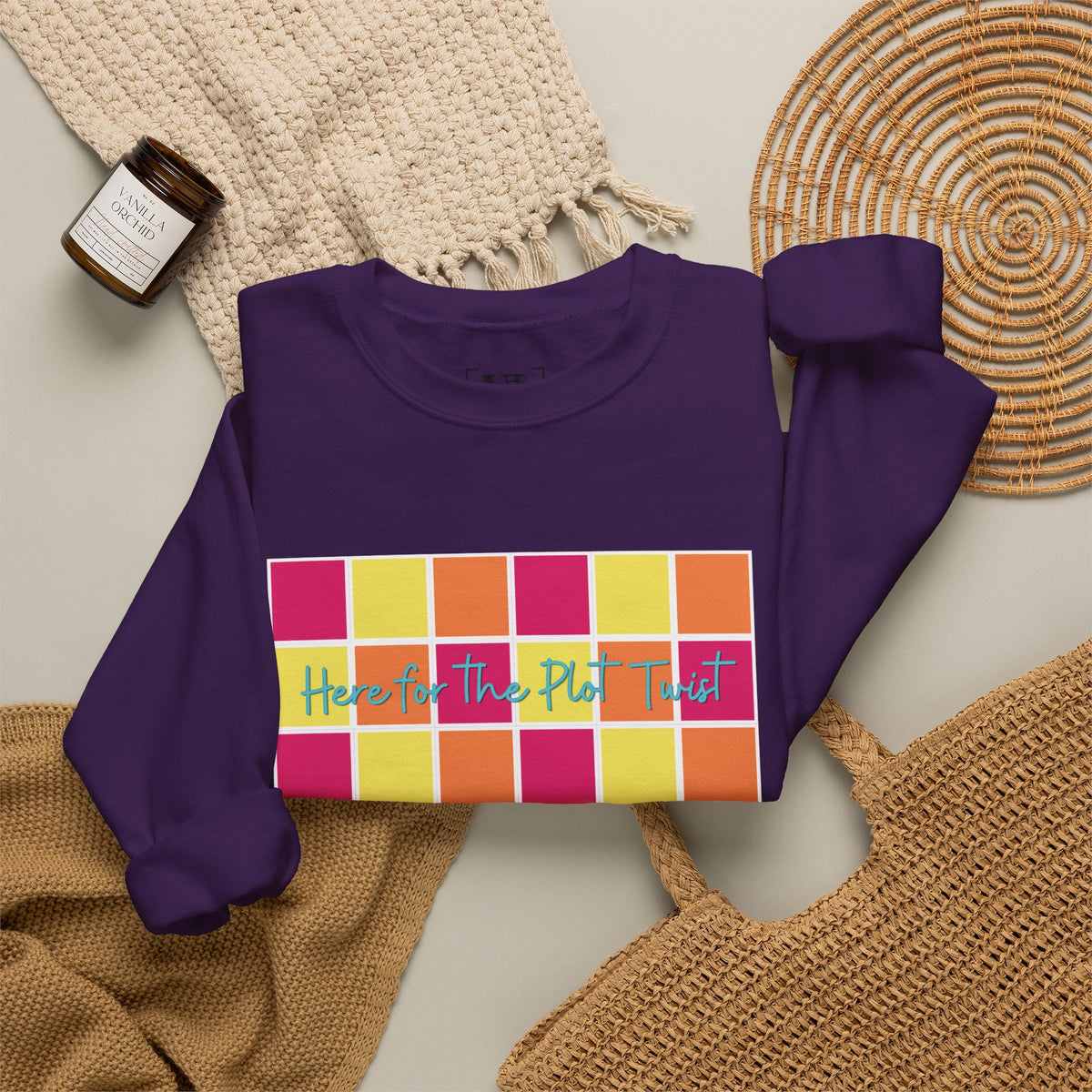 Here for the Plot Twist - Bookish Villa Inspired Sweatshirt