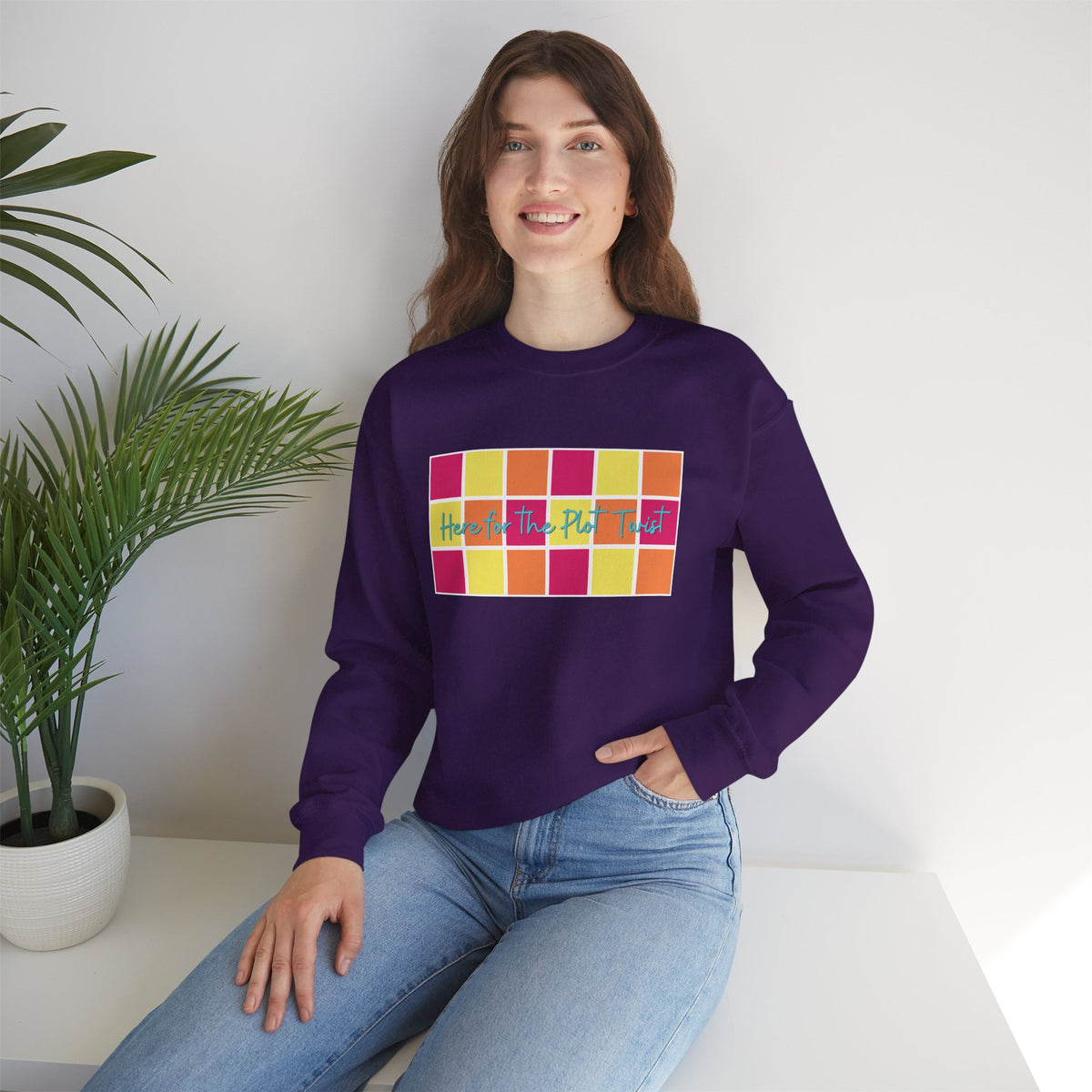 Here for the Plot Twist - Bookish Villa Inspired Sweatshirt