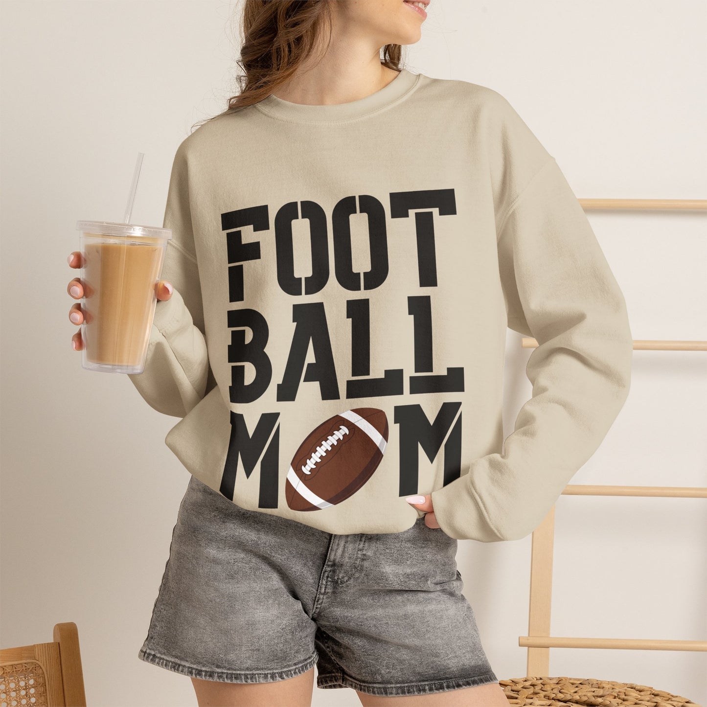 Football Mom Crewneck Sweatshirt
