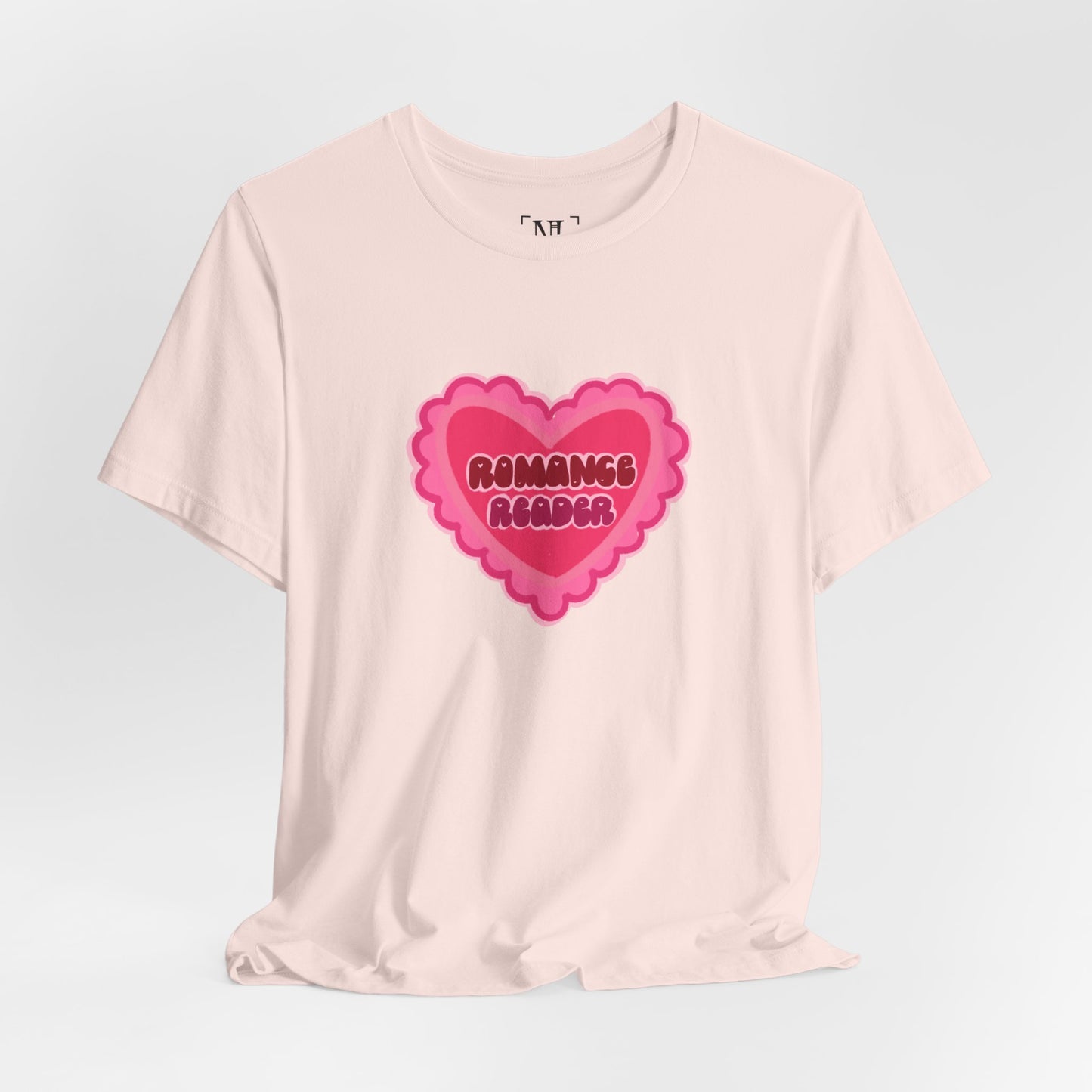 Romance Reader Heart Logo — Bookish Tee