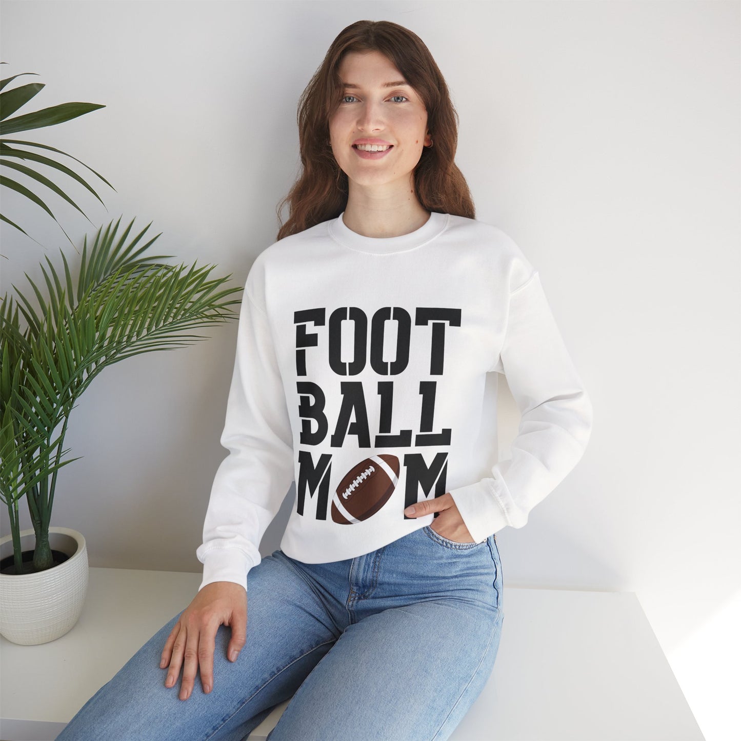 Football Mom Crewneck Sweatshirt