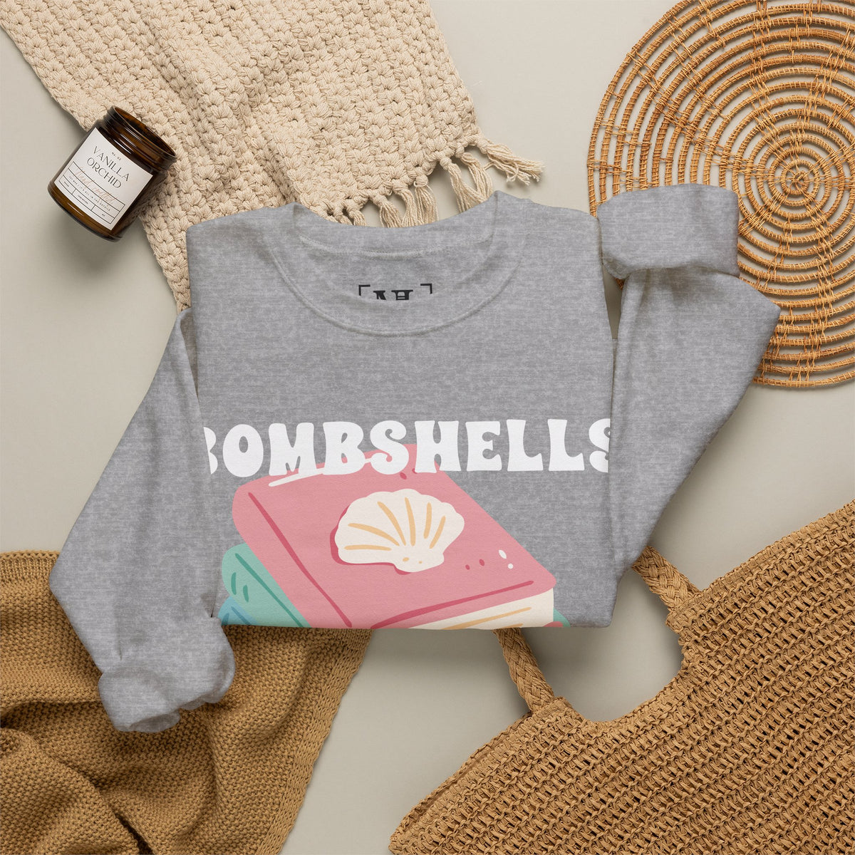 Bombshells Read Books - Bookish Villa Inspired Sweatshirt (White Text)