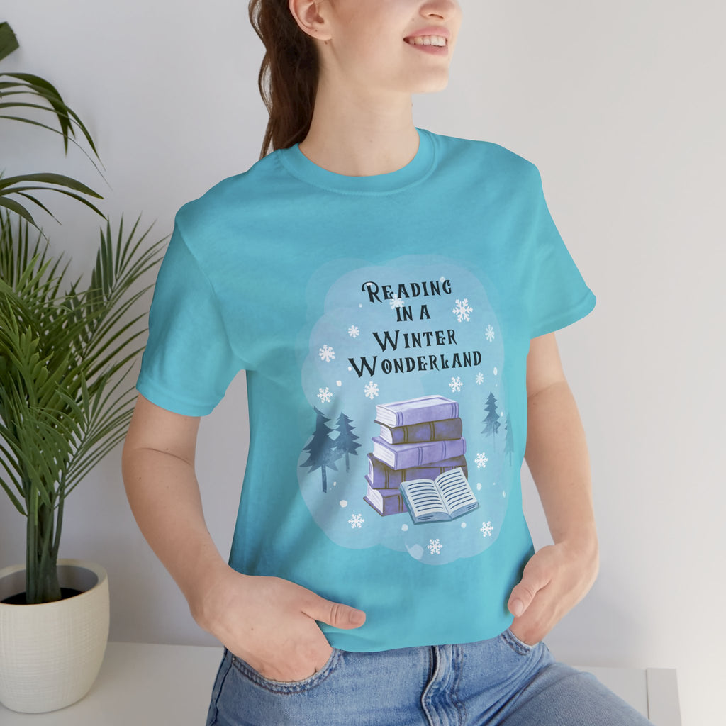 Reading in a Winter Wonderland Short Sleeve Tee
