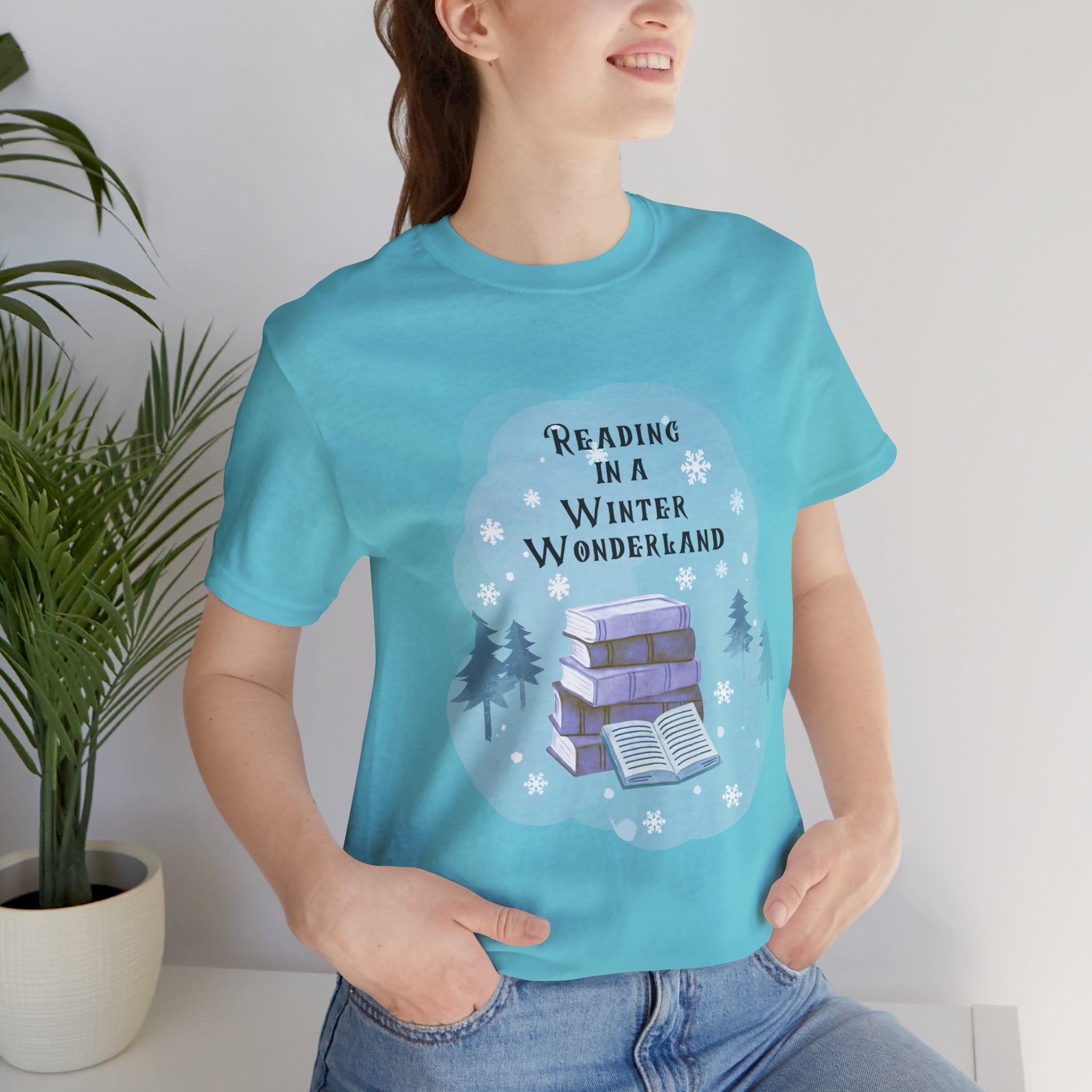 Reading in a Winter Wonderland Short Sleeve Tee