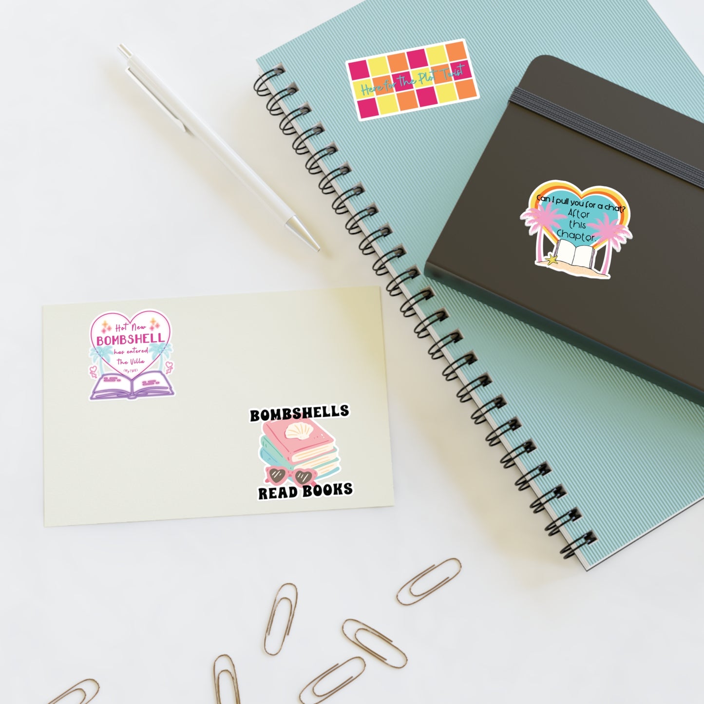 The Bookish Villa Collection - Die Cut Sticker Sheet